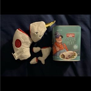 Enchanted Farms Narwhal Meat Plush With Can
From Fable to Table!